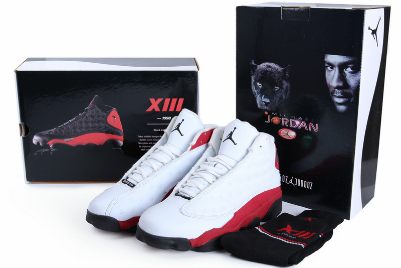 2015 Jordan Retro 13 Low White Black Blue Shoes