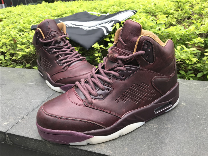 jordan retro 5 premium bordeaux