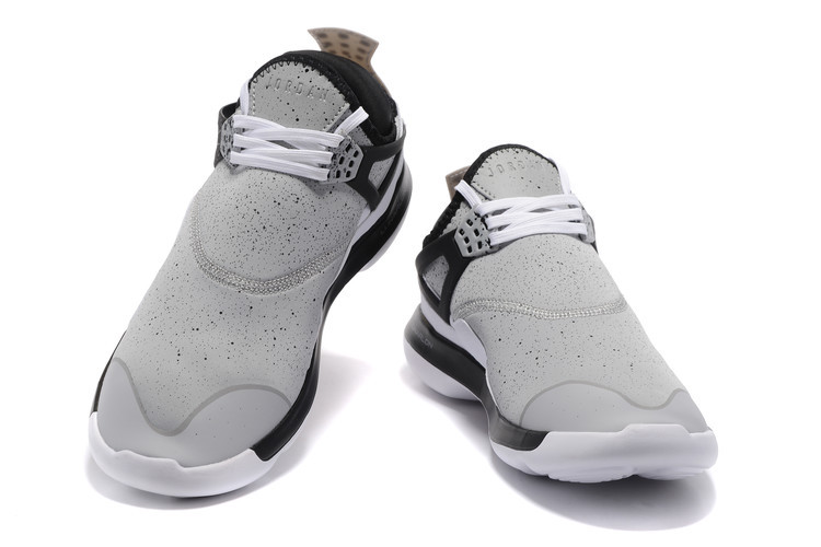 grey jordan running shoes