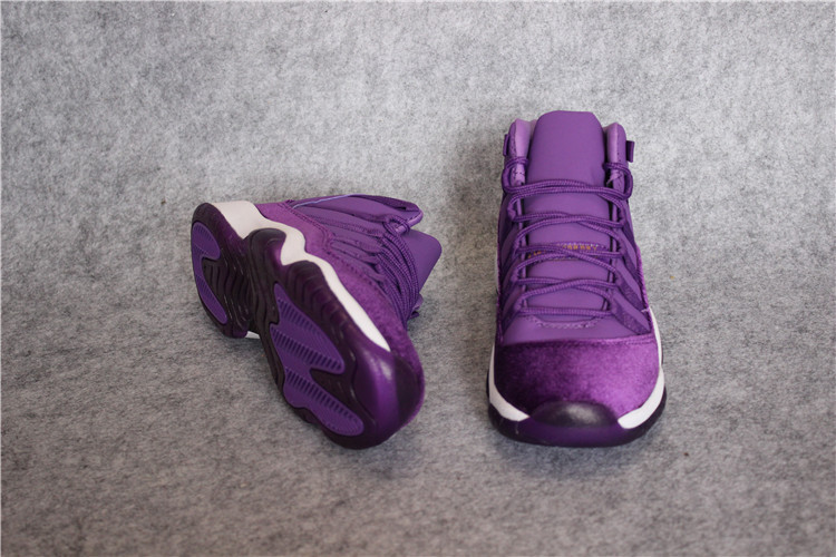 purple retro 11 jordans