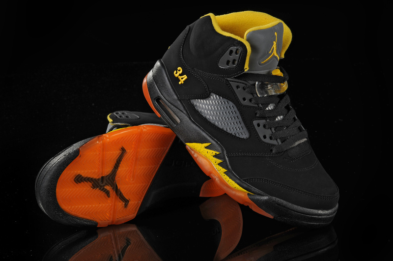yellow black and red jordans