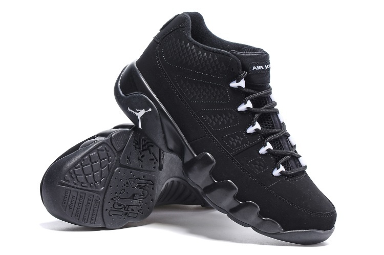 Latest Air Jordan 9 Low Retro All Black Shoes