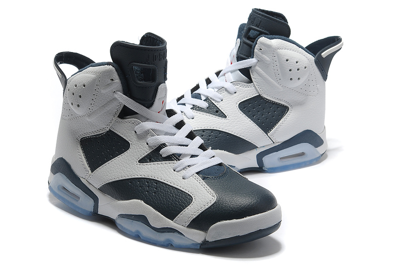 New Air Jordan Retro 6 Grey Black Shoes