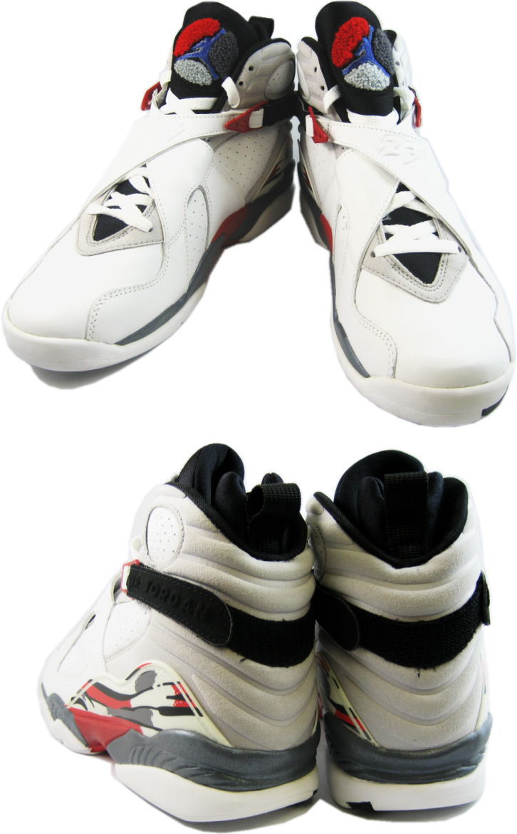 air jordan 8 retro white black true red shoes